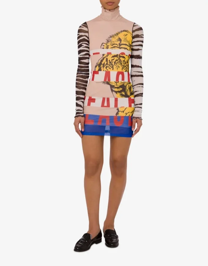 Vestido de tul estampado Vestido de tul estampado