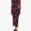 Vestido de tul estampado