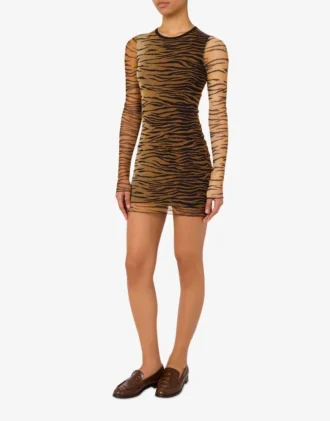 Vestido de tul estampado