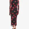 Vestido de tul estampado