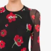 Vestido de tul estampado