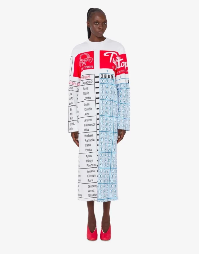 Vestido estampado de algodón grueso