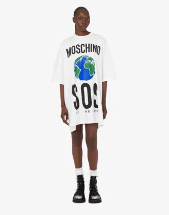 Vestido estampado de algodón grueso