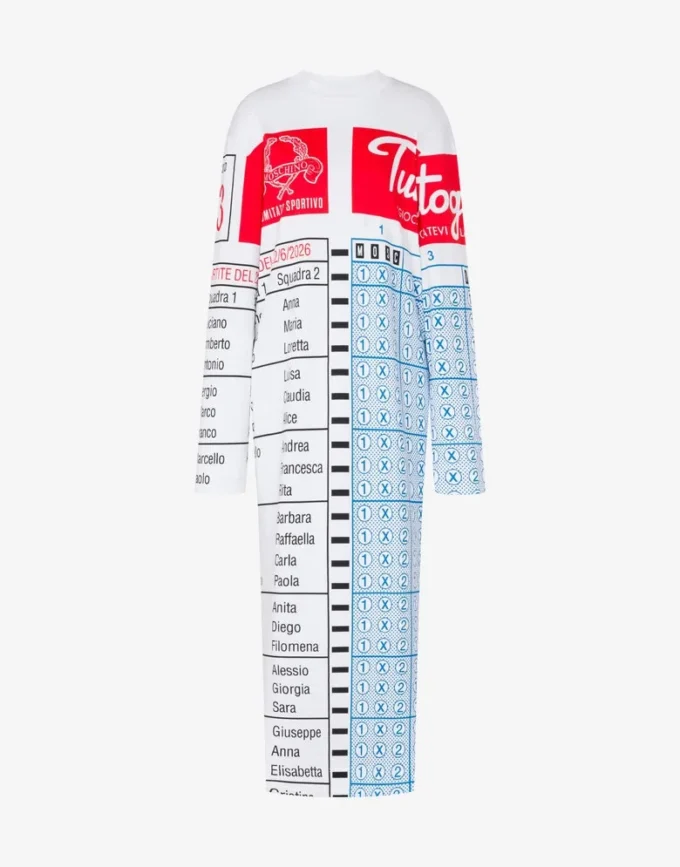 Vestido estampado de algodón grueso