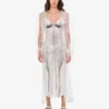 Vestido estampado de crepé