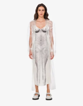 Vestido estampado de crepé