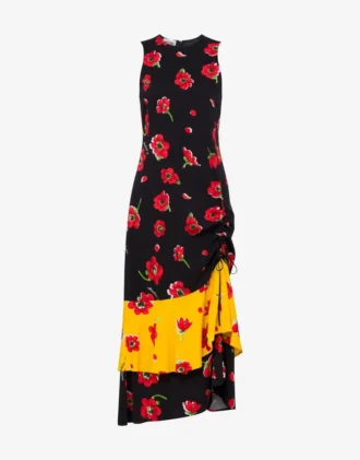 Vestido midi estampado