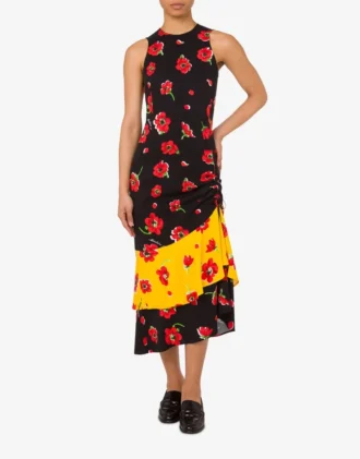 Vestido midi estampado