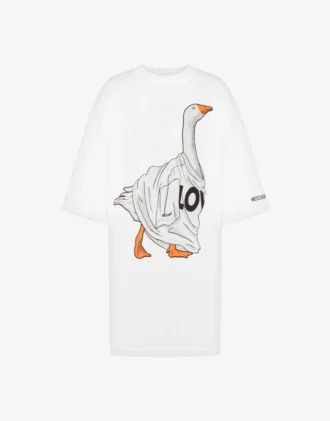 Vestido oversize de algodón grueso Goose