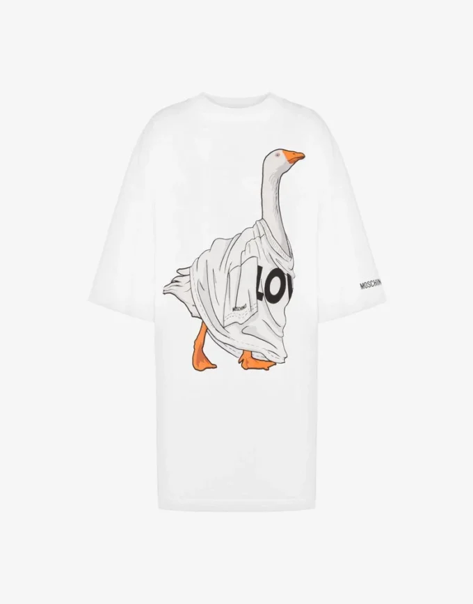 Vestido oversize de algodón grueso Goose Vestido oversize de algodón grueso Goose