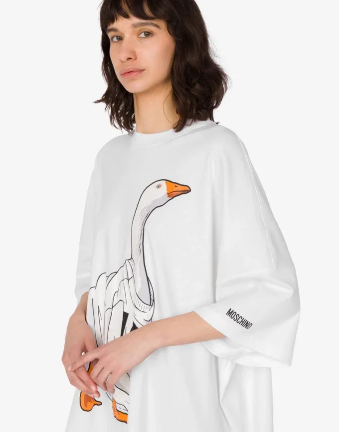 Vestido oversize de algodón grueso Goose Vestido oversize de algodón grueso Goose