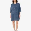 Vestido oversize de algodón grueso Smiley® Vestido oversize de algodón grueso Smiley®
