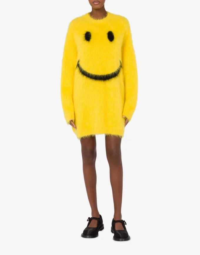 Vístete con mohair cepillado Smiley Vístete con mohair cepillado Smiley