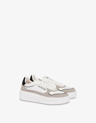 Zapatillas de ante y piel de becerro