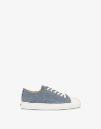 Zapatillas de denim flocado