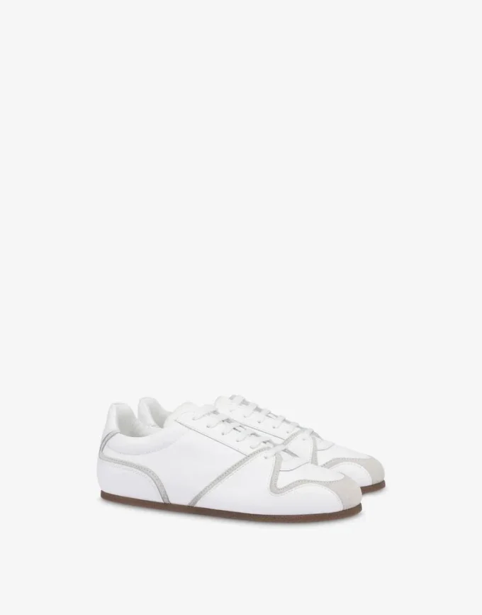 Zapatillas de piel de becerro y ante