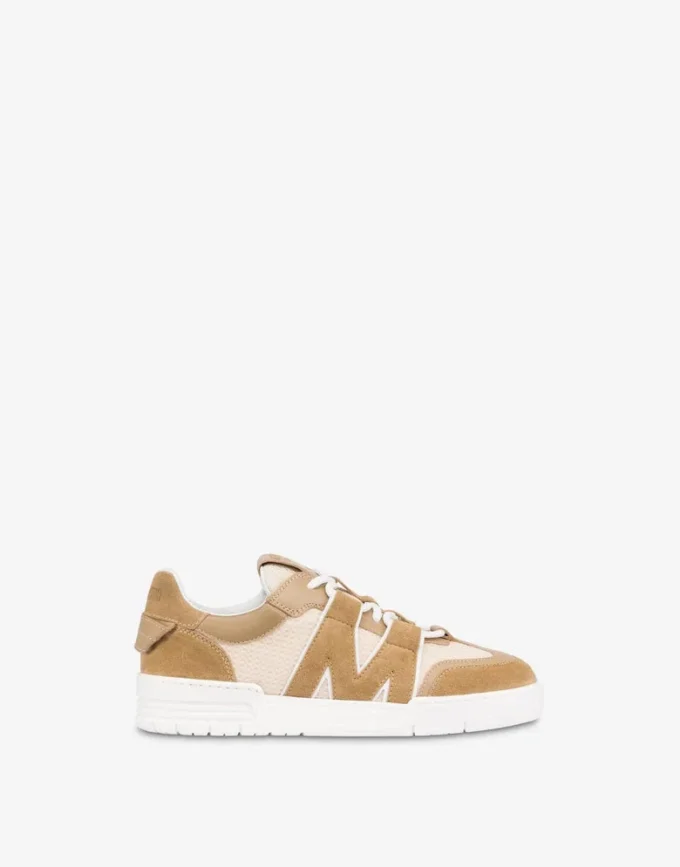 Zapatillas de piel de becerro y ante Zapatillas de piel de becerro y ante