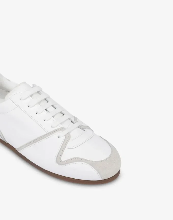 Zapatillas de piel de becerro y ante