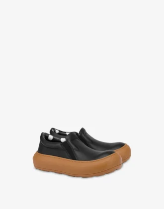 Zapatillas sin cordones de piel de becerro Zapatillas sin cordones de piel de becerro