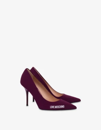 Zapatos de salón con logotipo de neopreno y goma
