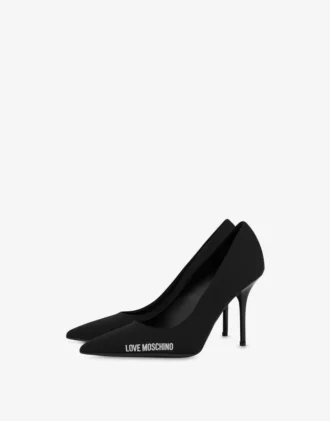 Zapatos de salón con logotipo de neopreno y goma