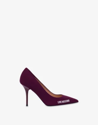 Zapatos de salón con logotipo de neopreno y goma