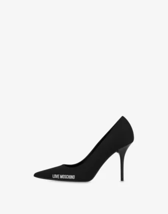 Zapatos de salón con logotipo de neopreno y goma