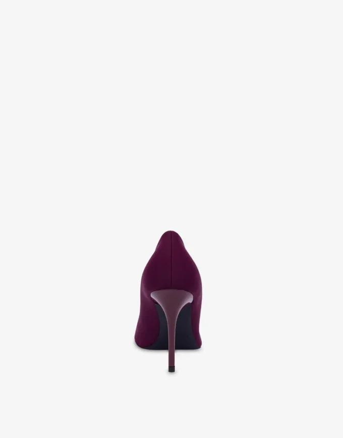 Zapatos de salón con logotipo de neopreno y goma