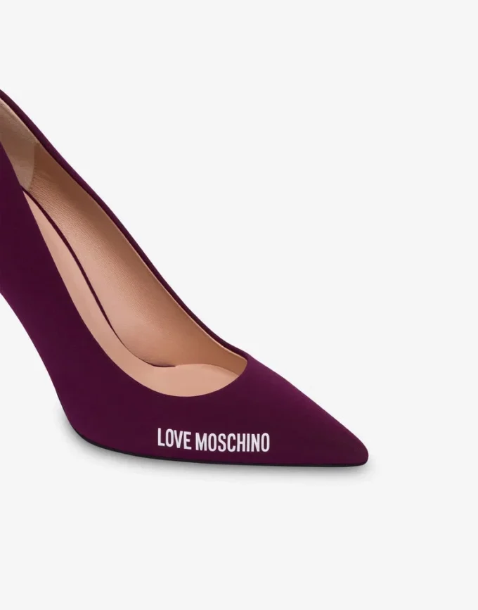 Zapatos de salón con logotipo de neopreno y goma