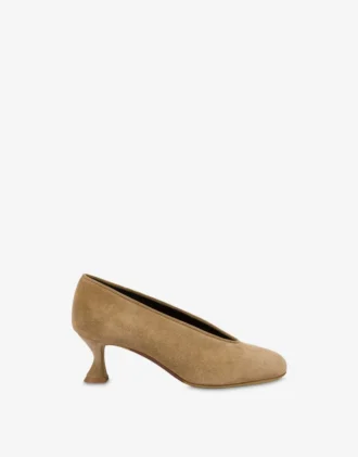Zapatos de tacón de ante de pato