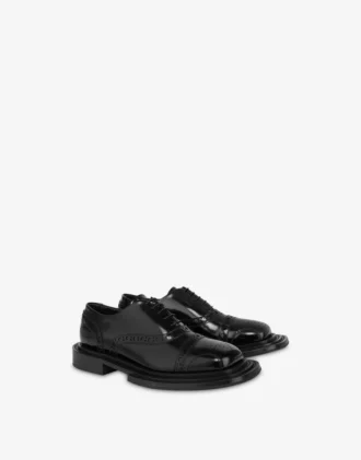 Zapatos derby de piel de becerro cepillada